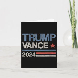 Womens Trump Vance 2024 President Trump Supporter  Card