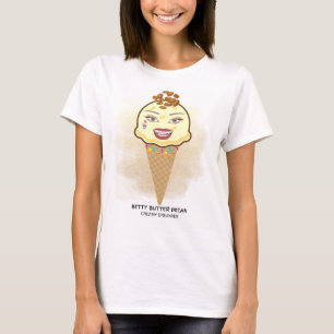 Womens tshirt BettyButter Pecan Creamy Dreamies