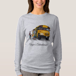Women's tshirt fun! Back to school bus picture.
