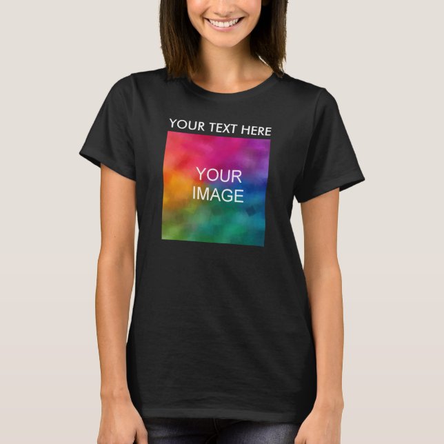 Womens Tshirts Elegant Template Your Text Photo (Front)