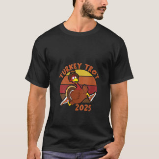 Womens Turkey Trot Squad 2025 Funny Thanksgiving D T-Shirt