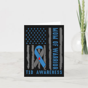 Womens Type 1 Diabetes Awareness T1d Warrior Type Card