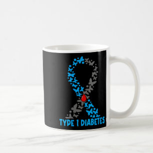 Womens Type 1 Diabetes V-neck  Coffee Mug