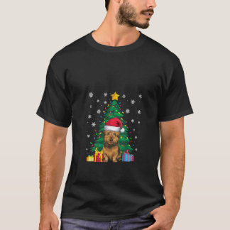 Womens Ugly Sweater Xmas Tree Lights Cairn Terrier