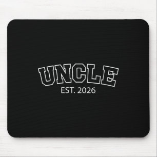 Womens Uncle Est 2026 New Uncle Announcement Promo Mouse Pad