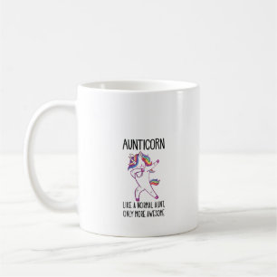 Womens Unicorn Aunt Aunticorn Like a Normal Aunt O Coffee Mug