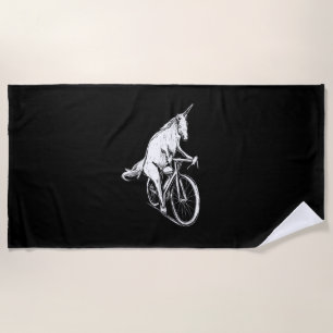 Womens Unicorn Clothes Bicycle Outfit Cyclist Gift Beach Towel