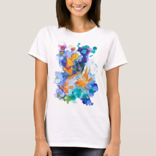 Women's Unique Koi Carp Print T-shirt