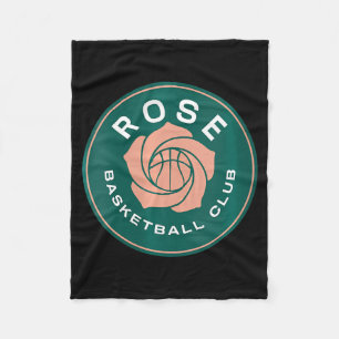 Womens unrivaled rose basketball club 3x3 fleece blanket