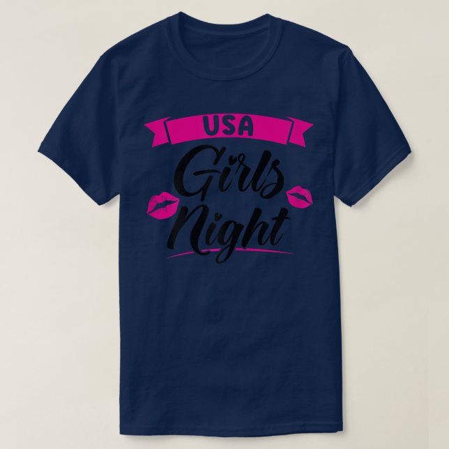 Womens USA girls night party ladies bride  T-Shirt (Design Front)