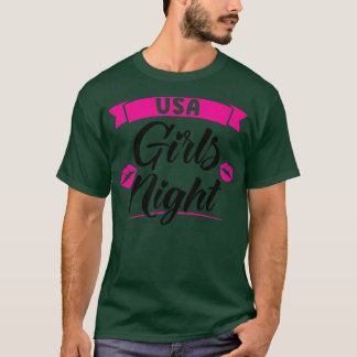 Womens USA girls night party ladies bride  T-Shirt