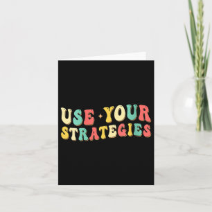 Womens Use Your Strategies Test Day Testing Exam S Card