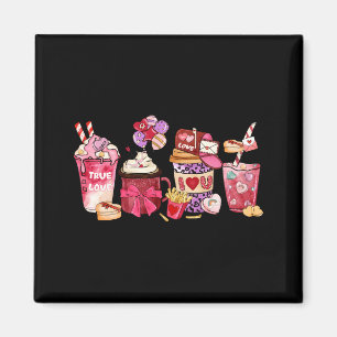 Womens Valentines Day Shirt Valentine Coffee T Shi Magnet