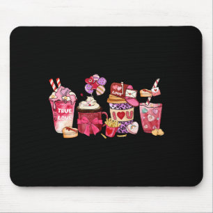 Womens Valentines Day Shirt Valentine Coffee T Shi Mouse Pad