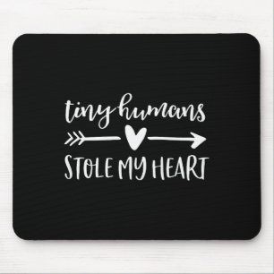 Womens Valentines Day Teacher Shirt Preschool Elem Mouse Pad