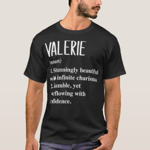 Womens Valerie First Name Definition Personalised T-Shirt