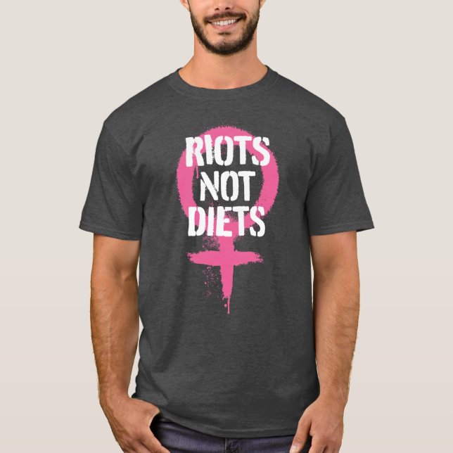 Womens VenusRiots Not Diets Oversized T-Shirt (Front)