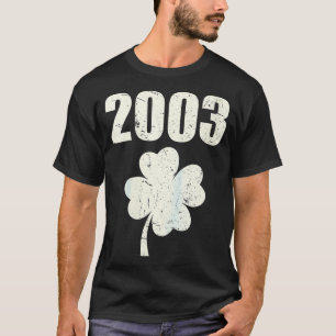 Womens Vintage 2003 21st Birthday Saint Patricks D T-Shirt