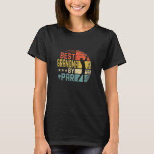 Womens Vintage Best Grandma By Par Family Golfer G T-Shirt