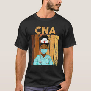 Womens Vintage Black CNA Pride Afro Black History T-Shirt