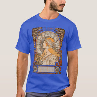 Womens Vintage Bohemian Design in Art Nouveau Styl T-Shirt
