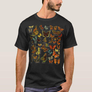 Womens Vintage Butterfly Illustration Collection T-Shirt