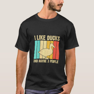 Womens Vintage Duck For Duck Men Women Mallard D T-Shirt