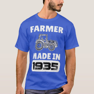 Womens Vintage Farmer Born In 1935 88 Years Old Fa T-Shirt