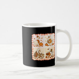 Womens Vintage Goose Pumpkin Season Autumn Fall Le Coffee Mug
