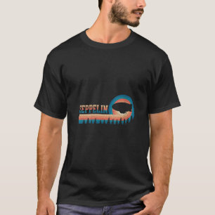 Womens Vintage Retro Zeppelin Dirigible Airship V T-Shirt