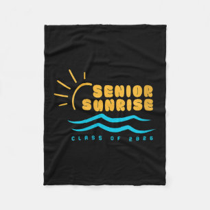 Womens Vintage Senior Sunrise 2026 Seniors Of Cl G Fleece Blanket