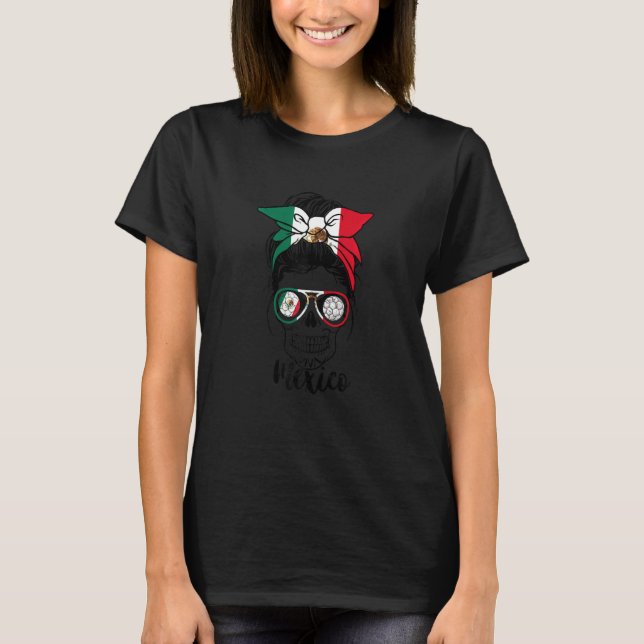 Womens Viva Mexico For Women Mexican Mexico Flag C T-Shirt (Front)