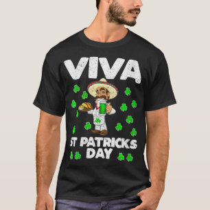Womens Viva St Patricks Day Mexican gift Beer tequ T-Shirt