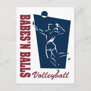 Women's Volleyball Postcard