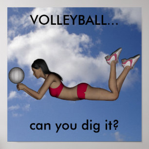 Womens Volleyball Poster