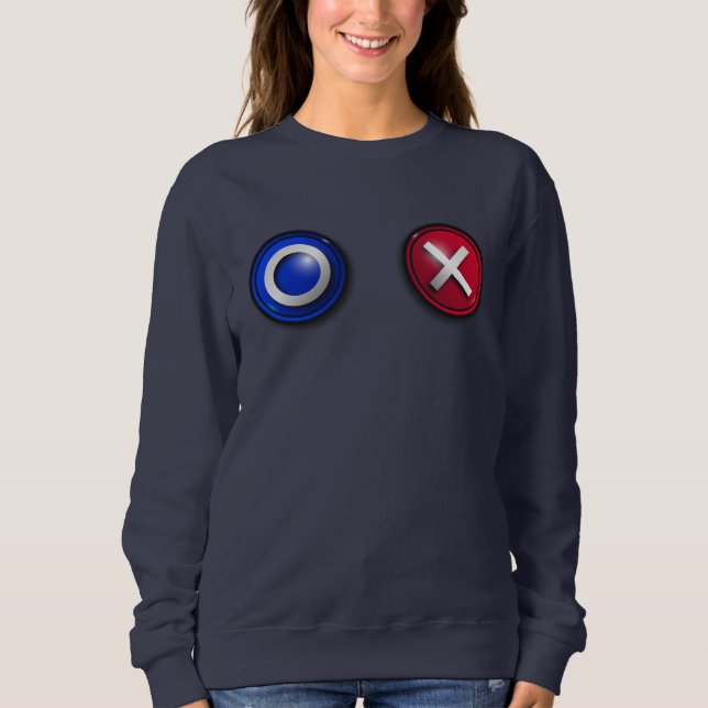 Women's Voting Buttons Sweatshirt (Front)