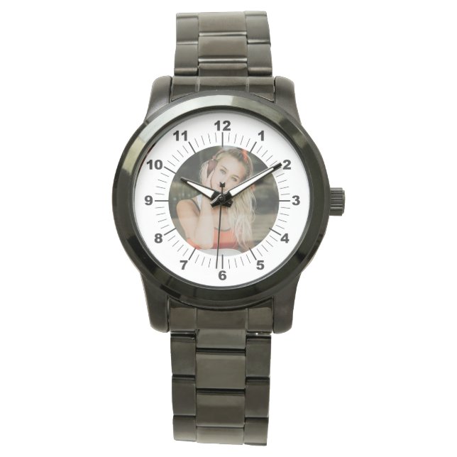 Women's Watch - Personalised - Oversized Black (Front)