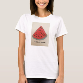 Women's watermelon ringer t-shirt