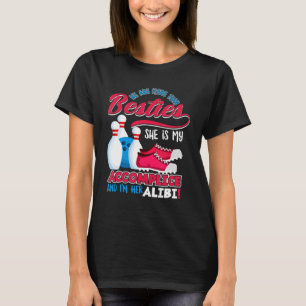 Womens We Are More Than Bowling Besties Bowling G T-Shirt