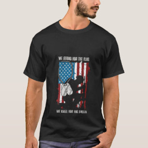 Womens We Stand For The Flag We Kneel For The Fall T-Shirt