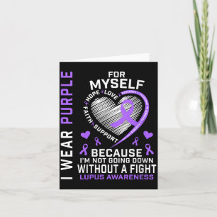 Womens Wear Purple For Lupus Awareness Warriors Card