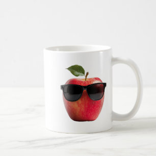 Womens Wearing Sungles Funny Fruit Costume Graphic Coffee Mug