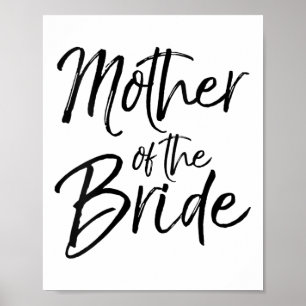 Womens Wedding Bridal Party Gifts For Mum Cute Mot Poster