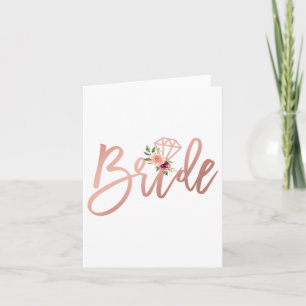 Womens Wedding Shower For Future Mrs Bride To Be F Card