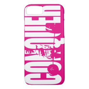Women's Weightlifting Motivation - CONQUER iPhone 8/7 Case