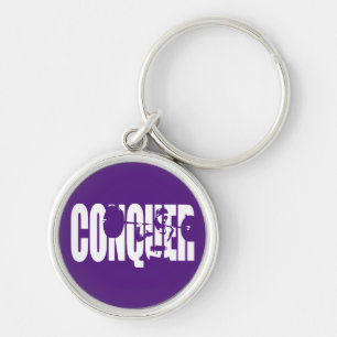 Women's Weightlifting Motivation - CONQUER Key Ring