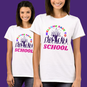 Womens Welcome Back To School Funny Teacher Love   T-Shirt