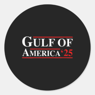 Womens Welcome To Americas Gulf - Funny Gulf Of Us Classic Round Sticker