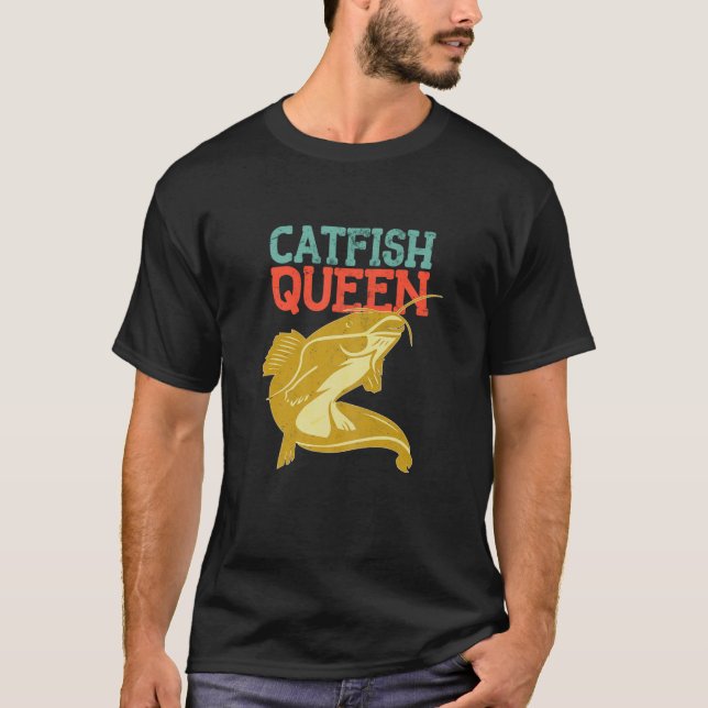 Womens Wels Catfish Design For A Catfish Queen T-Shirt (Front)