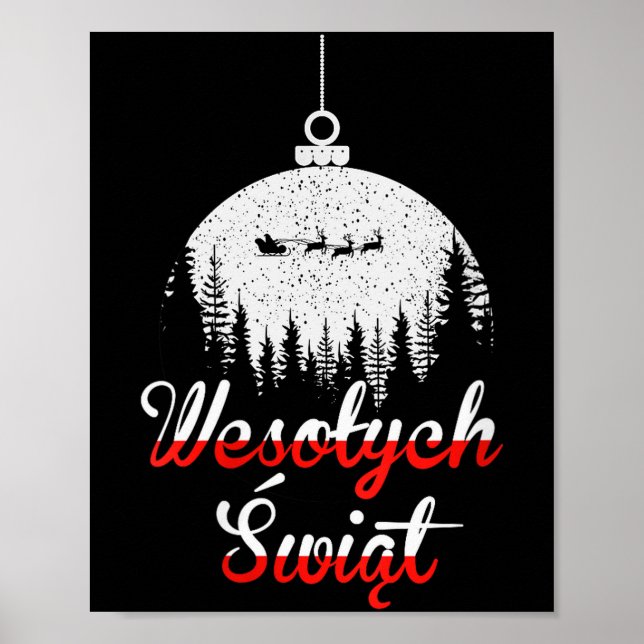 Womens Wesolych Swiat Lish Christmas Holiday V-nec Poster (Front)